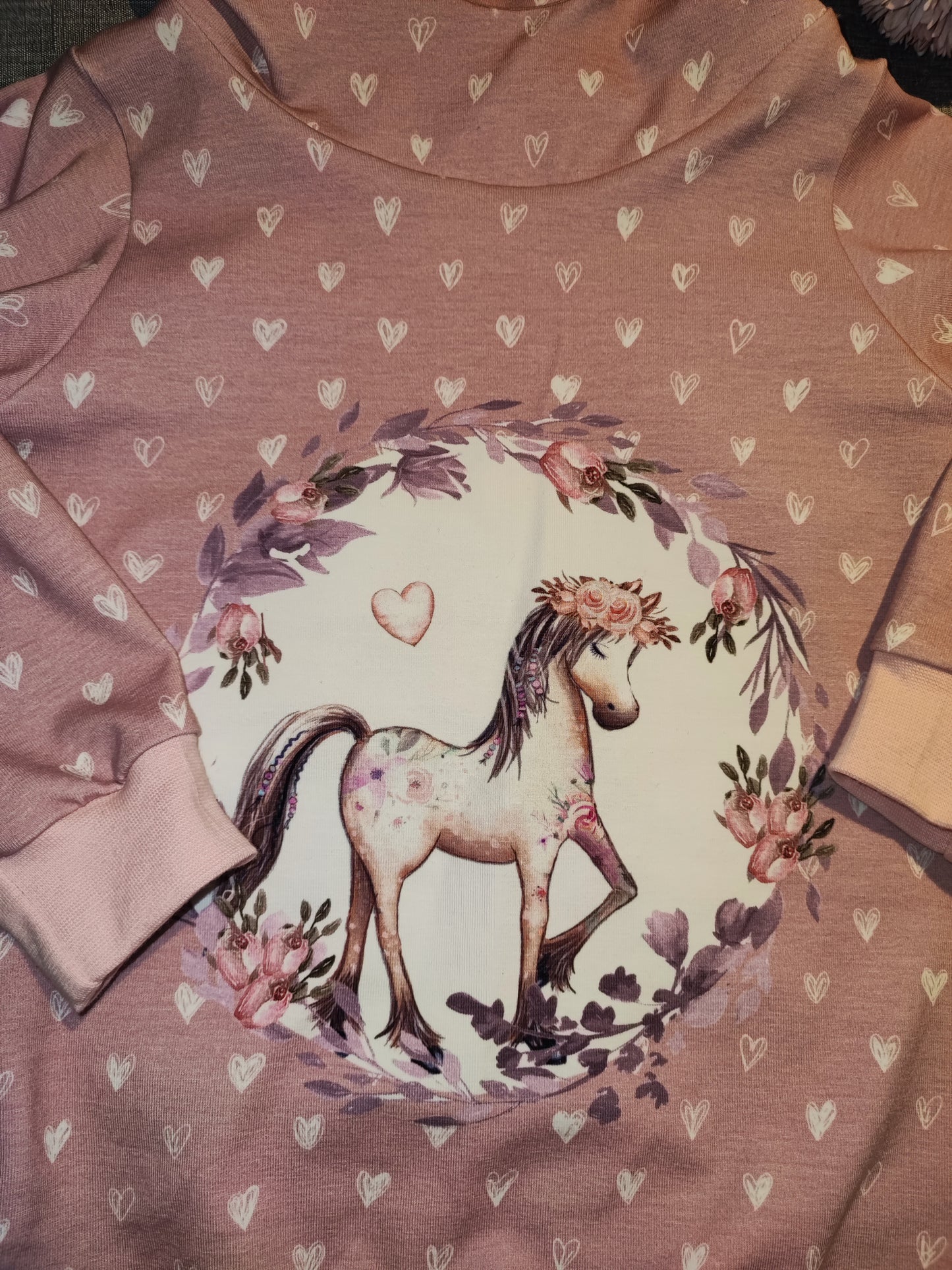 Kapuzenpullover Pferd gr. 92