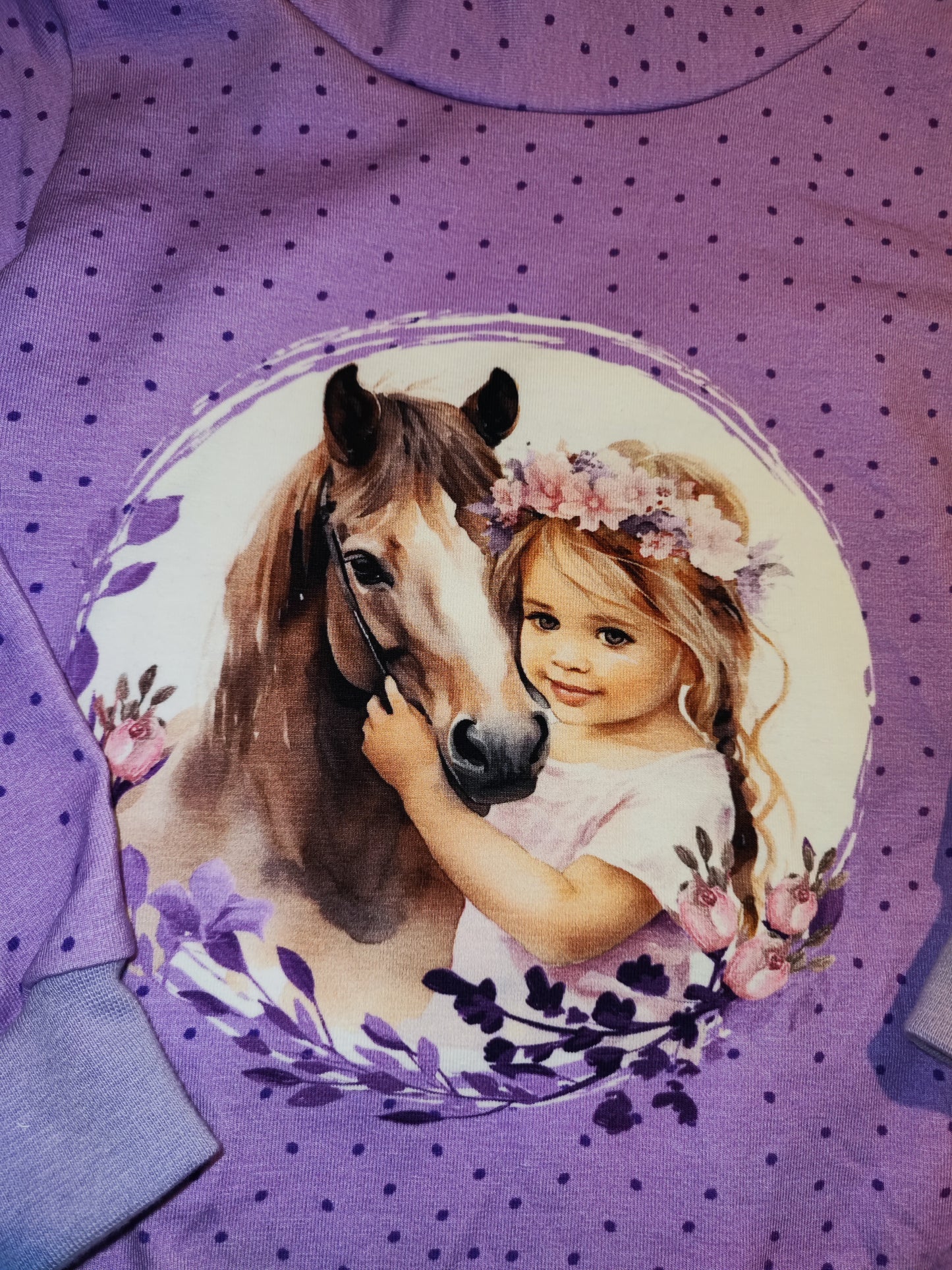 Kapuzenpullover Pferdemädchen gr. 104