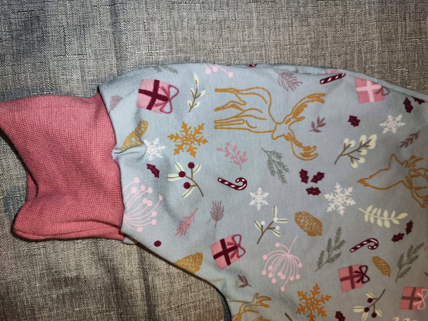 Baby Strampler Winterzauber Gr. 62 - Handmade Winterkollektion 2025