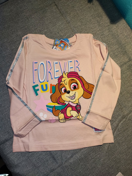 Langarmshirt Sky (blau/rosa)