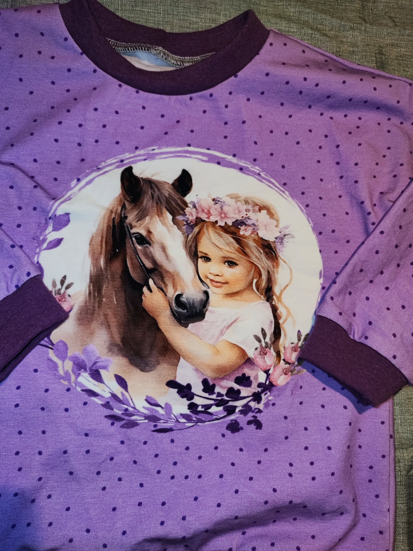 Pferdemädchen Pullover Gr. 92