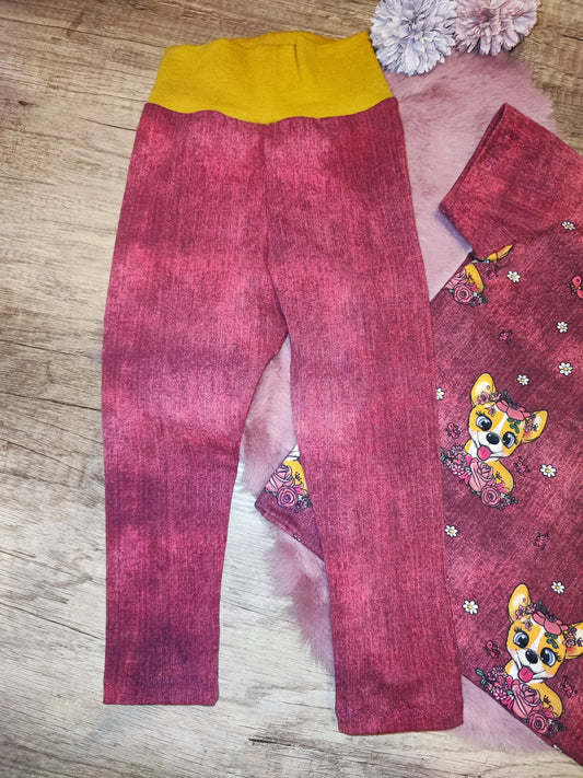 Leggings mit T-Shirt Set Gr. 86/92 - Handmade Kinder Outfit