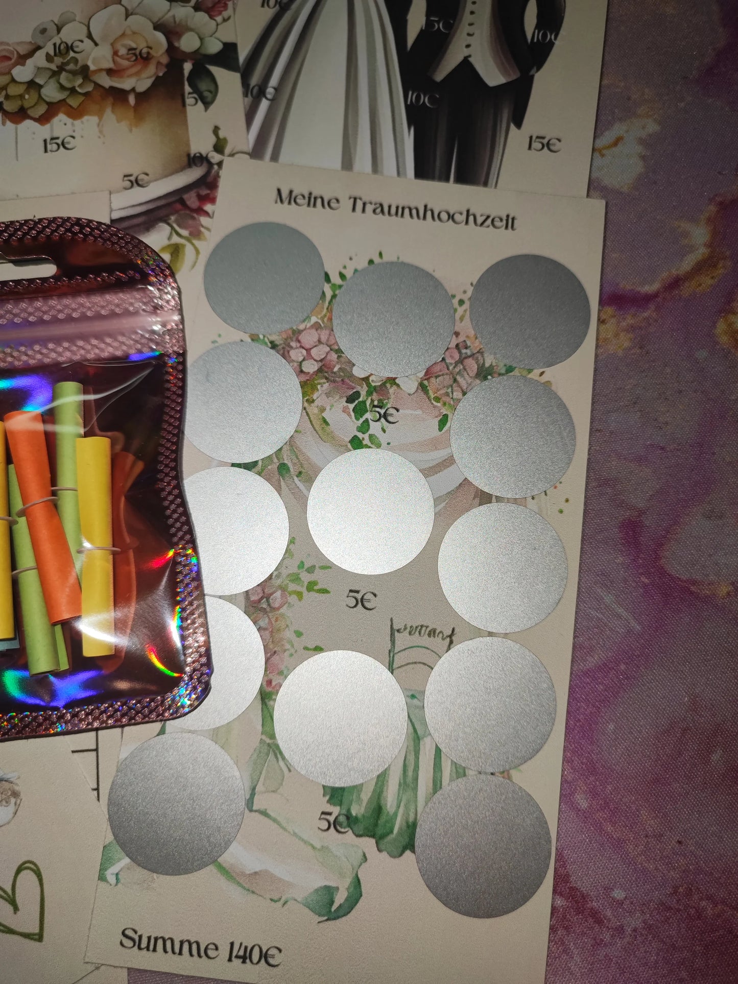 Sparchallenge A6 Hochzeit / Umschlagmethode