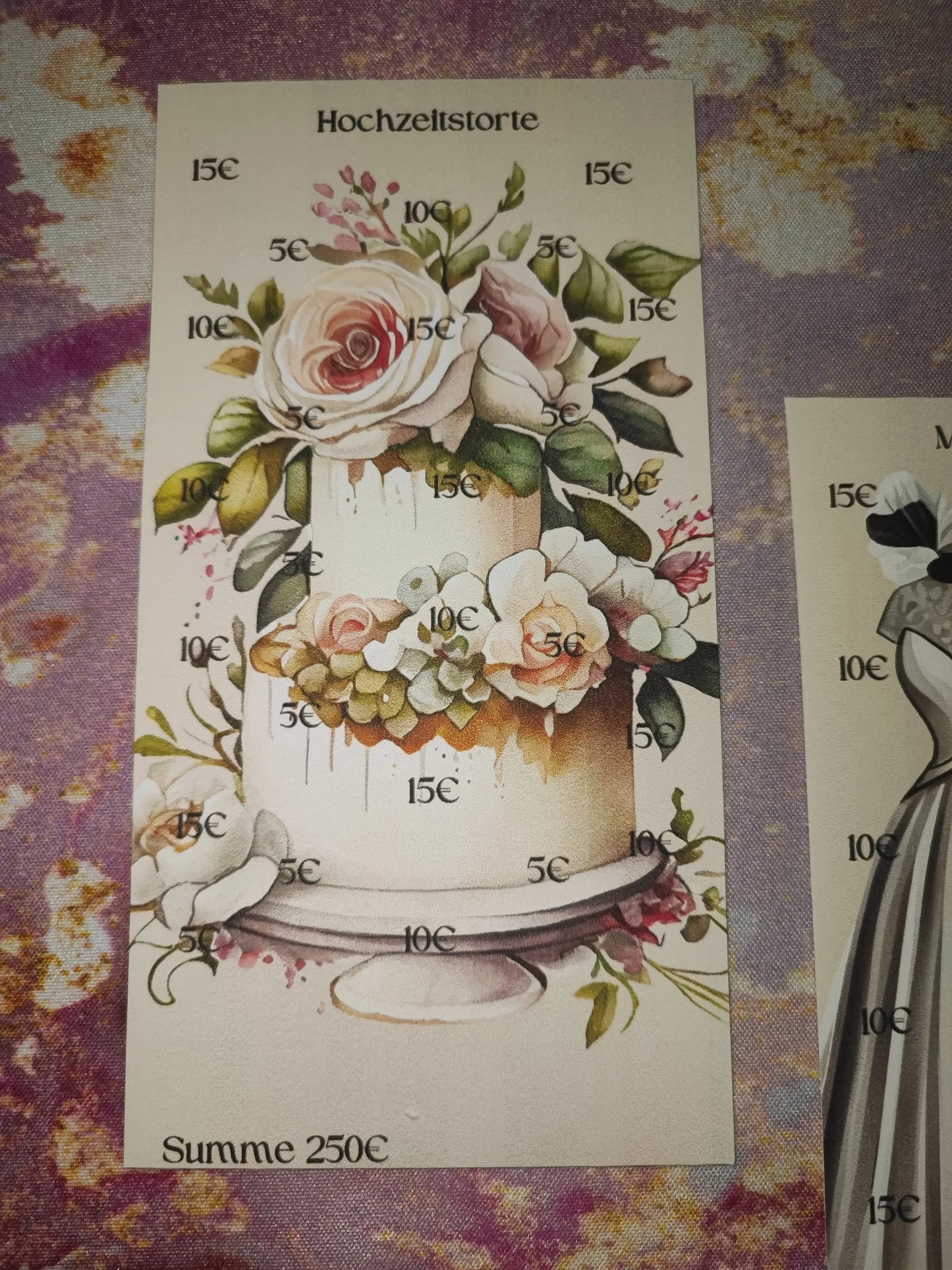 Sparchallenge A6 Hochzeit / Umschlagmethode