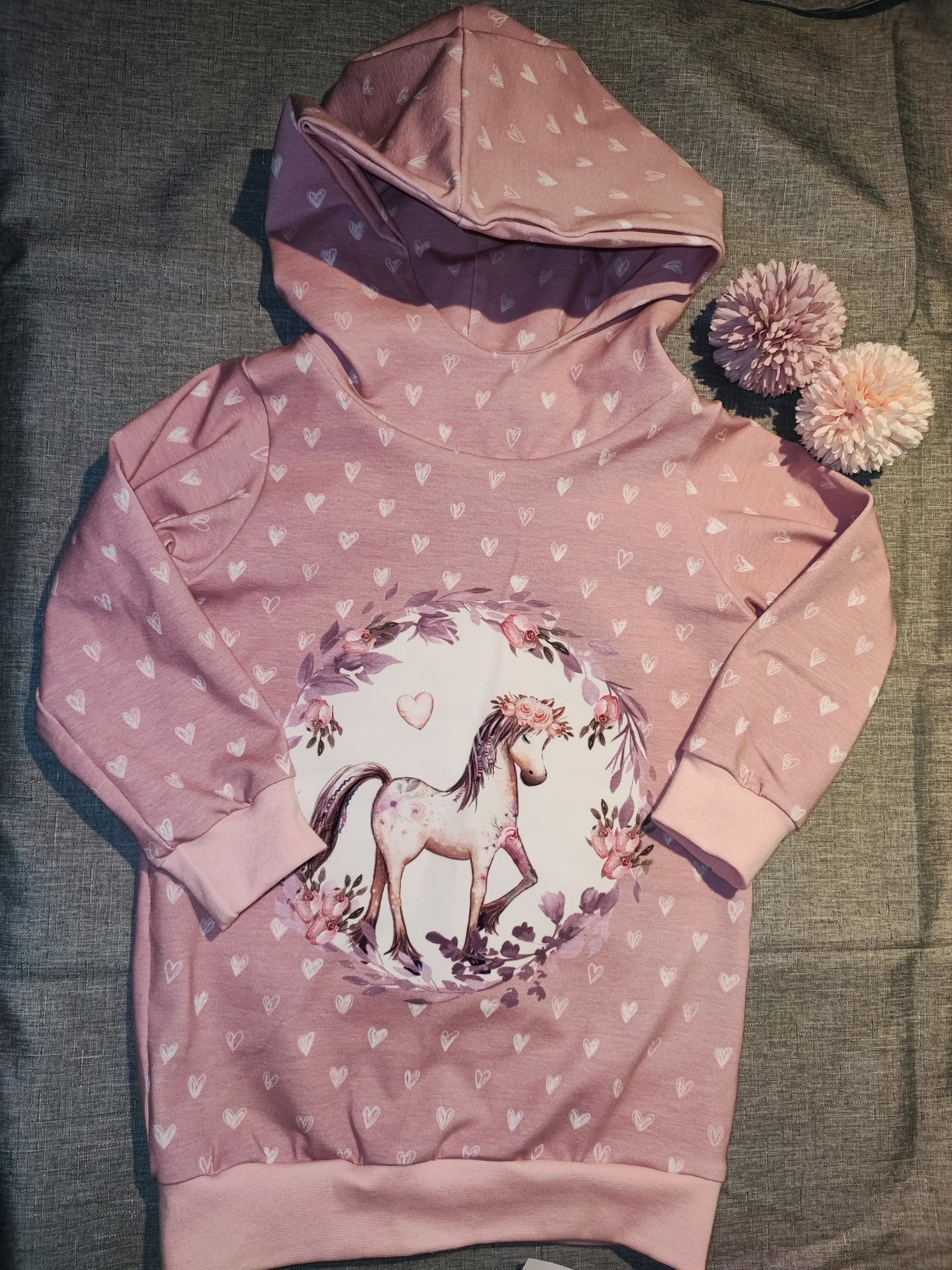Kapuzenpullover Pferd gr. 92