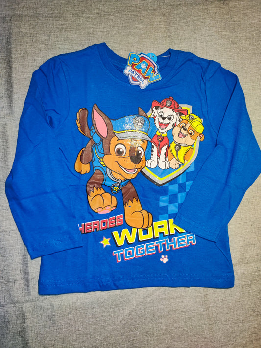 Langarmshirt Chase (blau/grau)