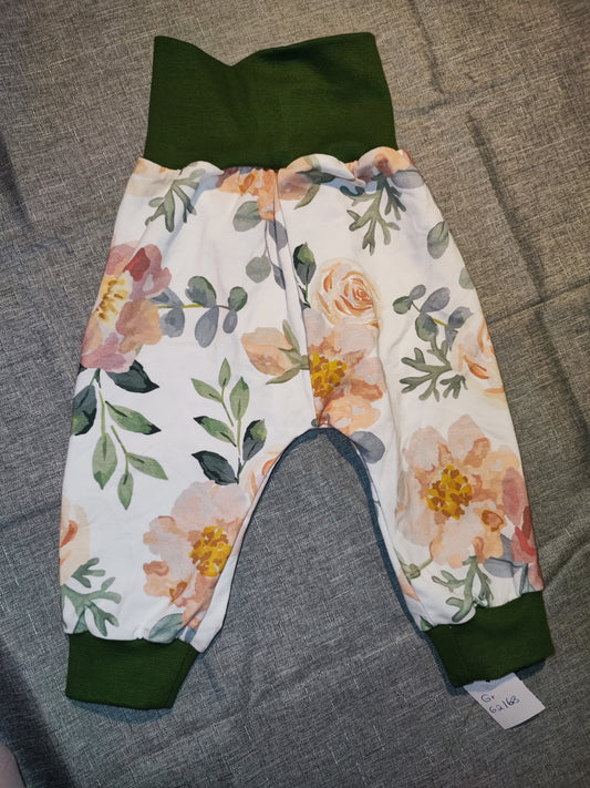 Pumphose Blumen Gr. 62/68