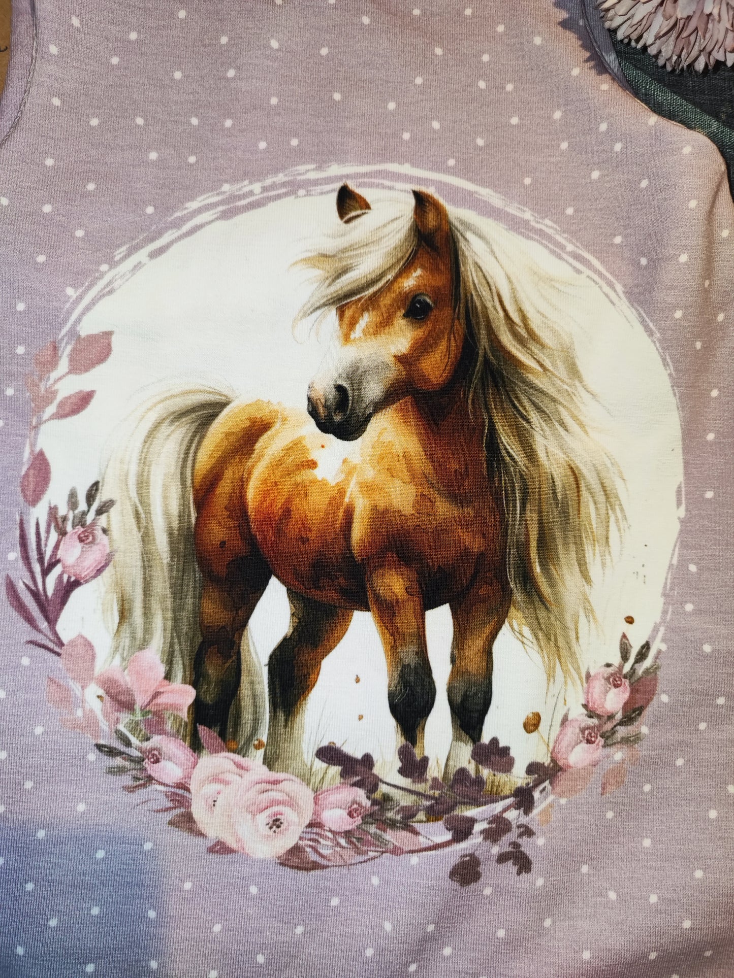 Strampler Pferdemotiv gr. 62