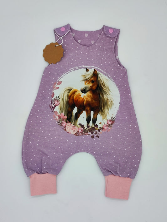 Strampler Pferdemotiv gr. 62