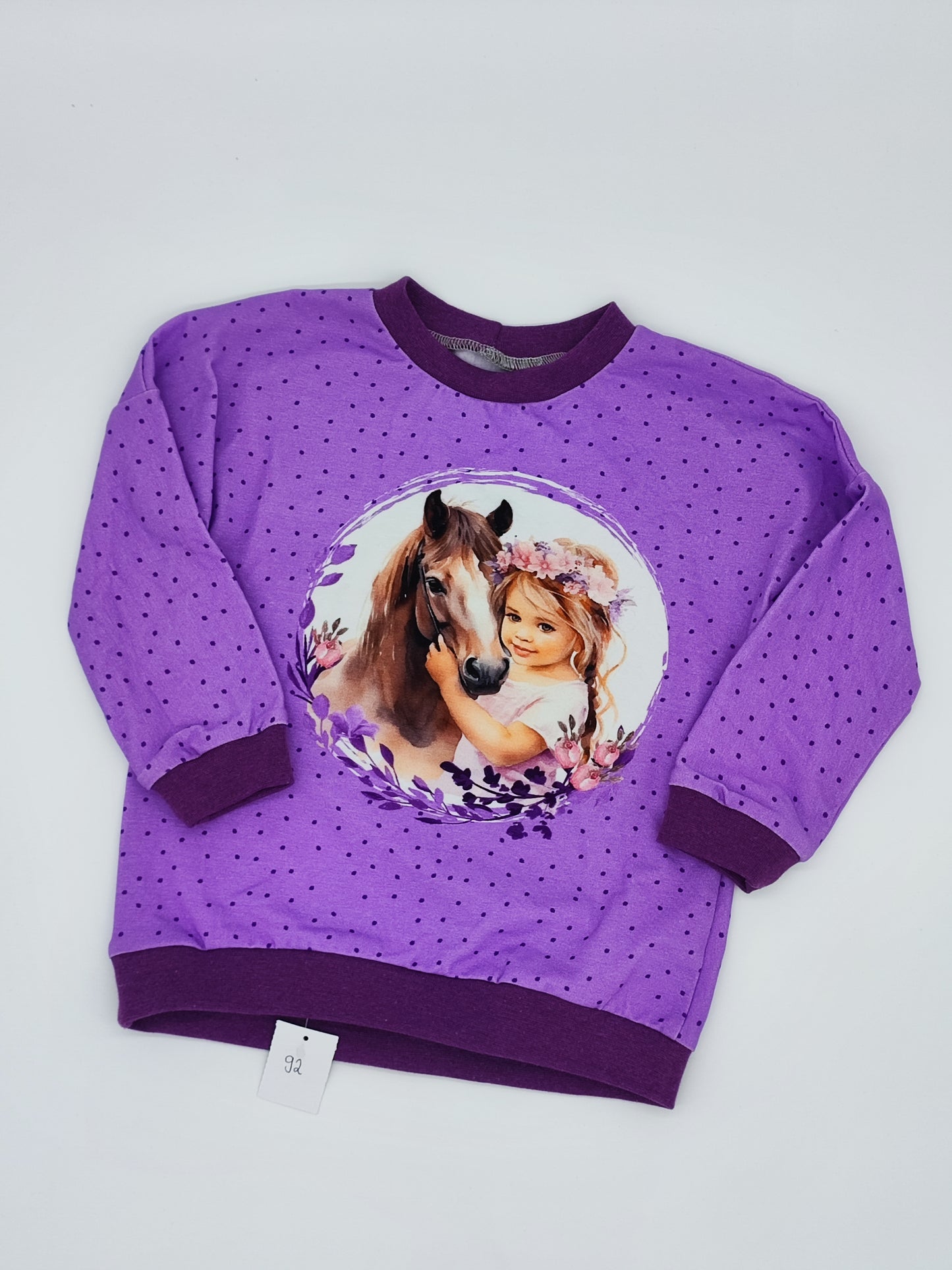 Pferdemädchen Pullover Gr. 92