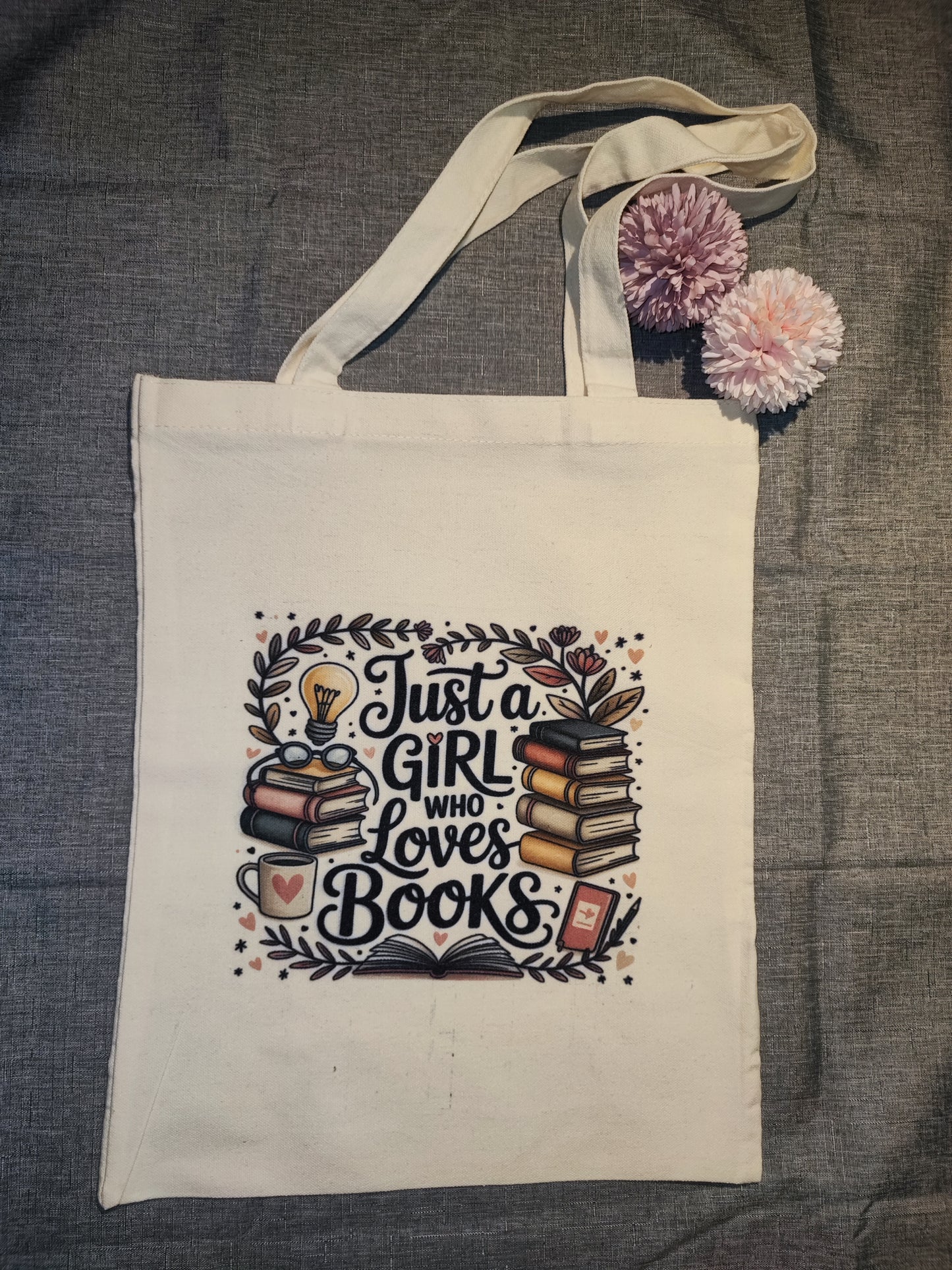 Tragetasche "Just a girl who loves books"