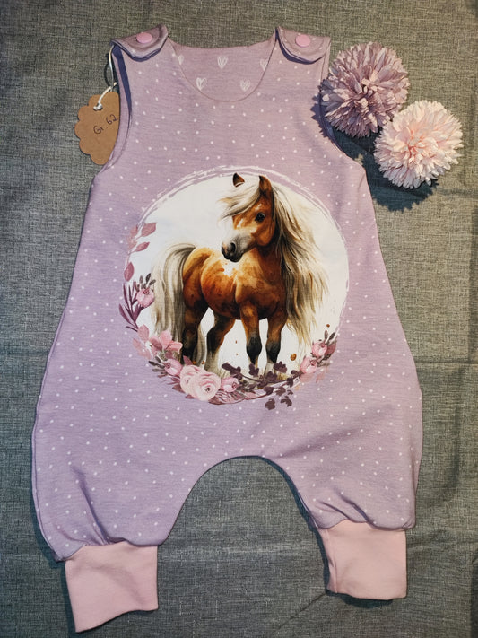 Strampler Pferdemotiv gr. 62