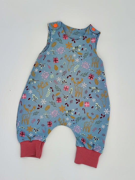 Baby Strampler Winterzauber Gr. 62 - Handmade Winterkollektion 2025