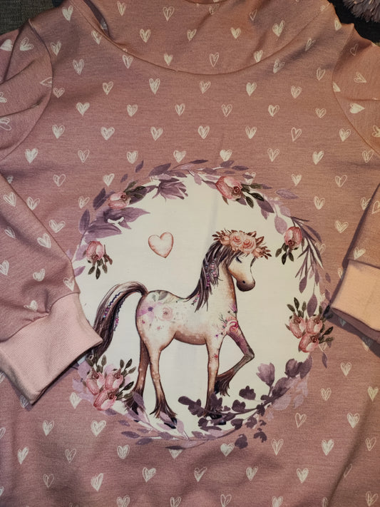 Kapuzenpullover Pferd gr. 92
