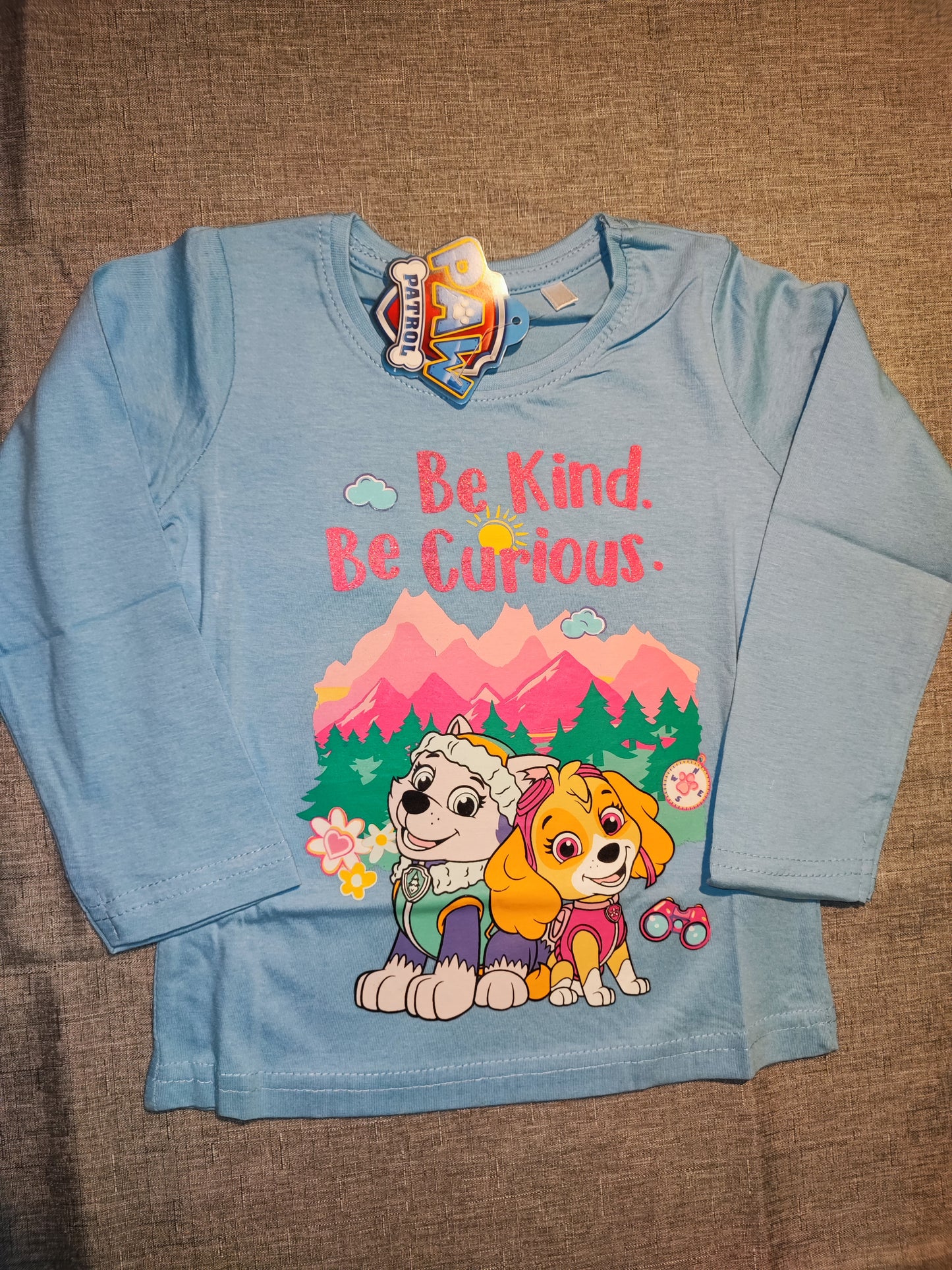 Landarmshirt Sky&Everest (blau/weiß)