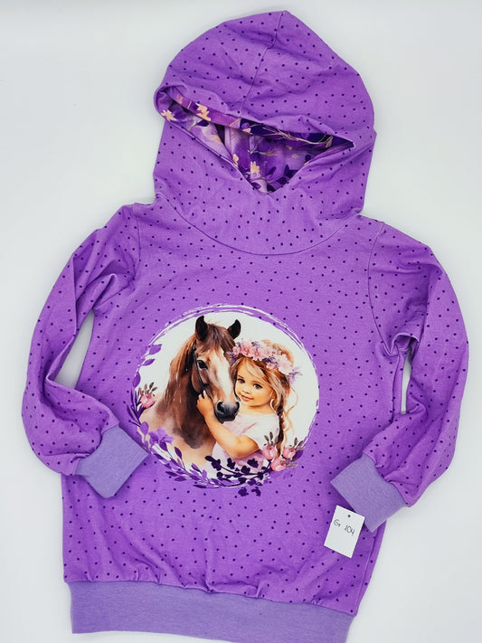 Kapuzenpullover Pferdemädchen gr. 104
