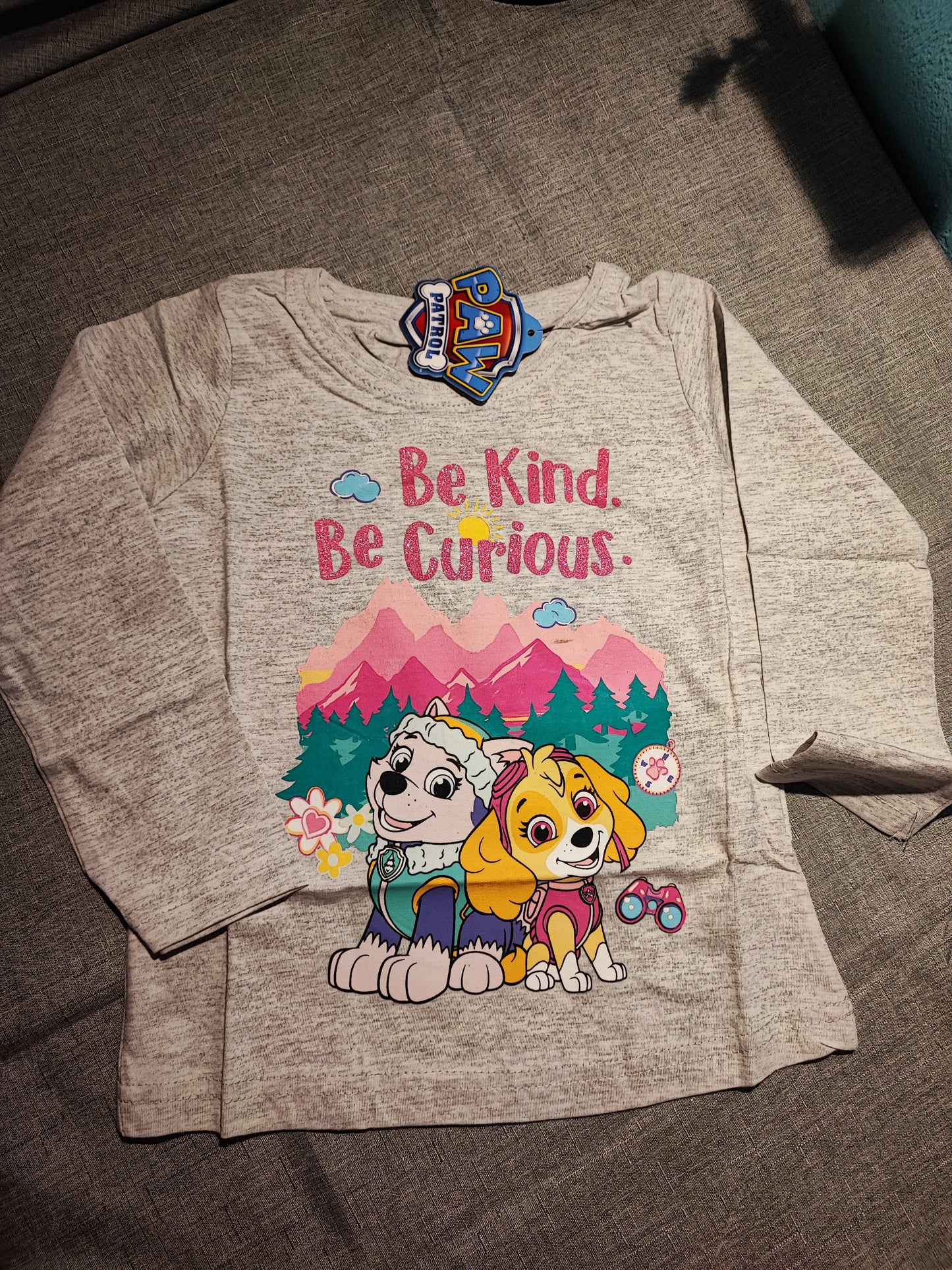 Landarmshirt Sky&Everest (blau/grau)