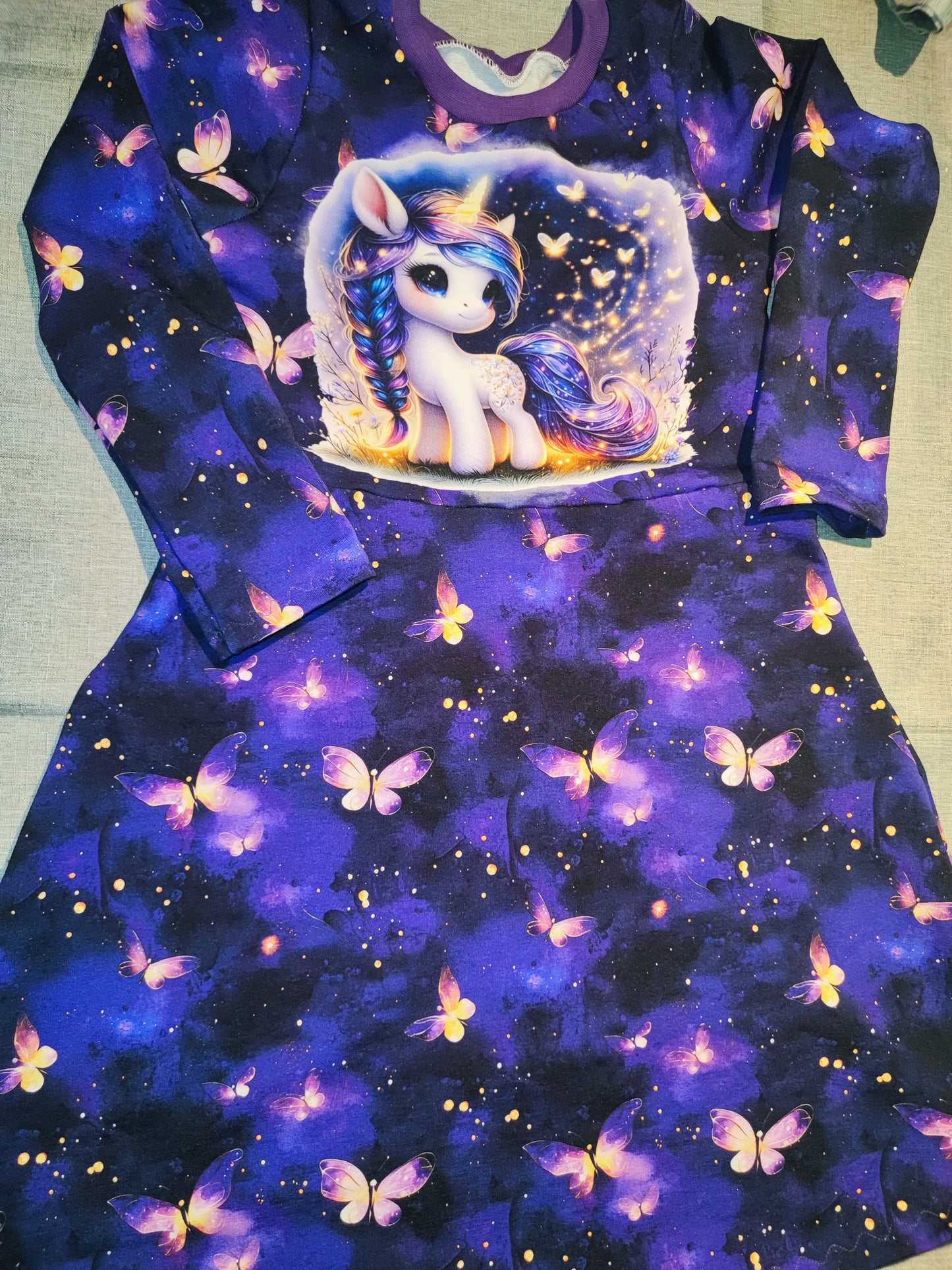 Einhorn Kleid Gr. 122