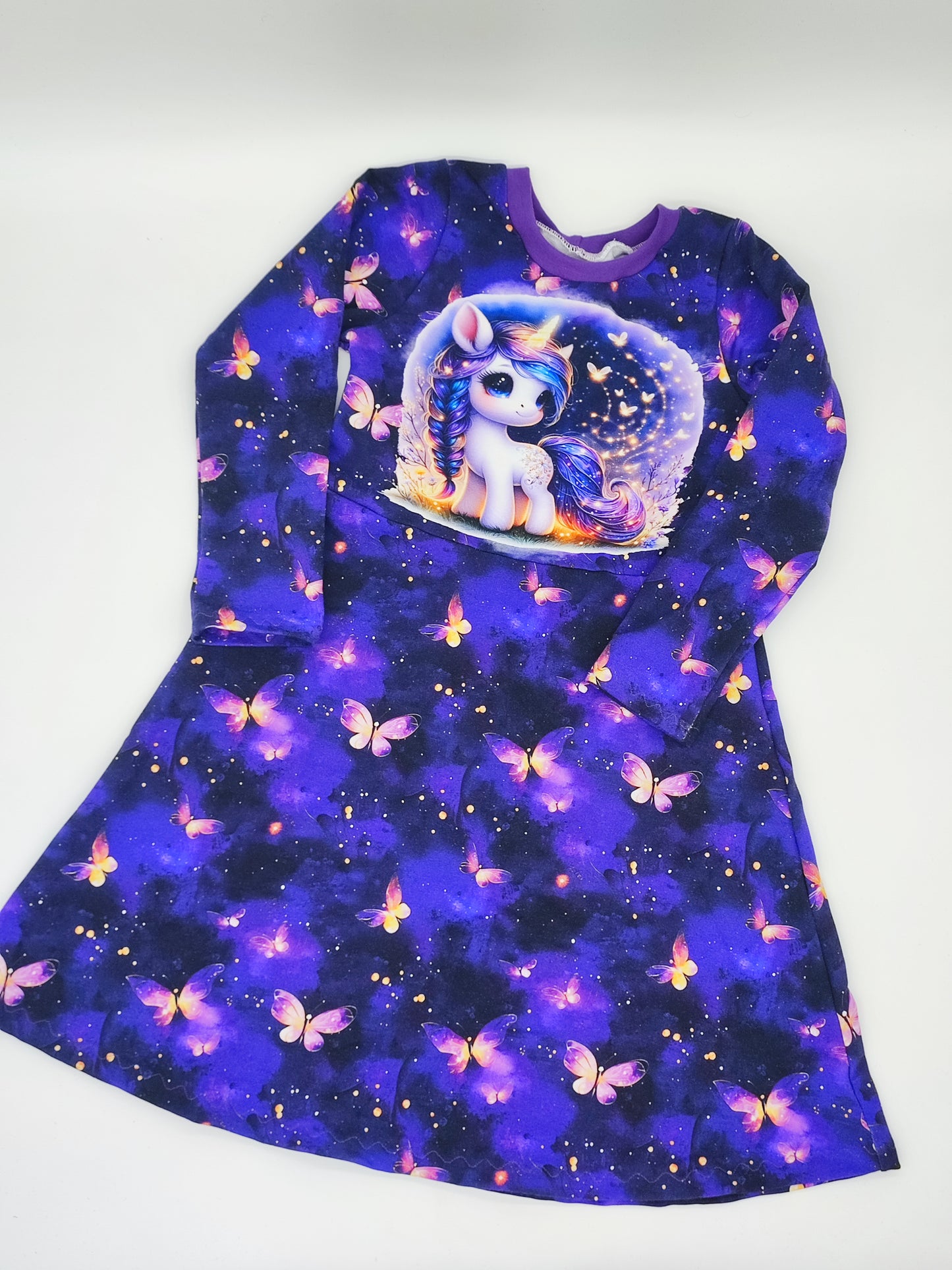 Einhorn Kleid Gr. 122