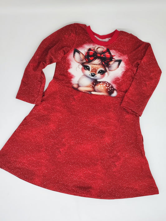 Weihnachtskleid gr. 104