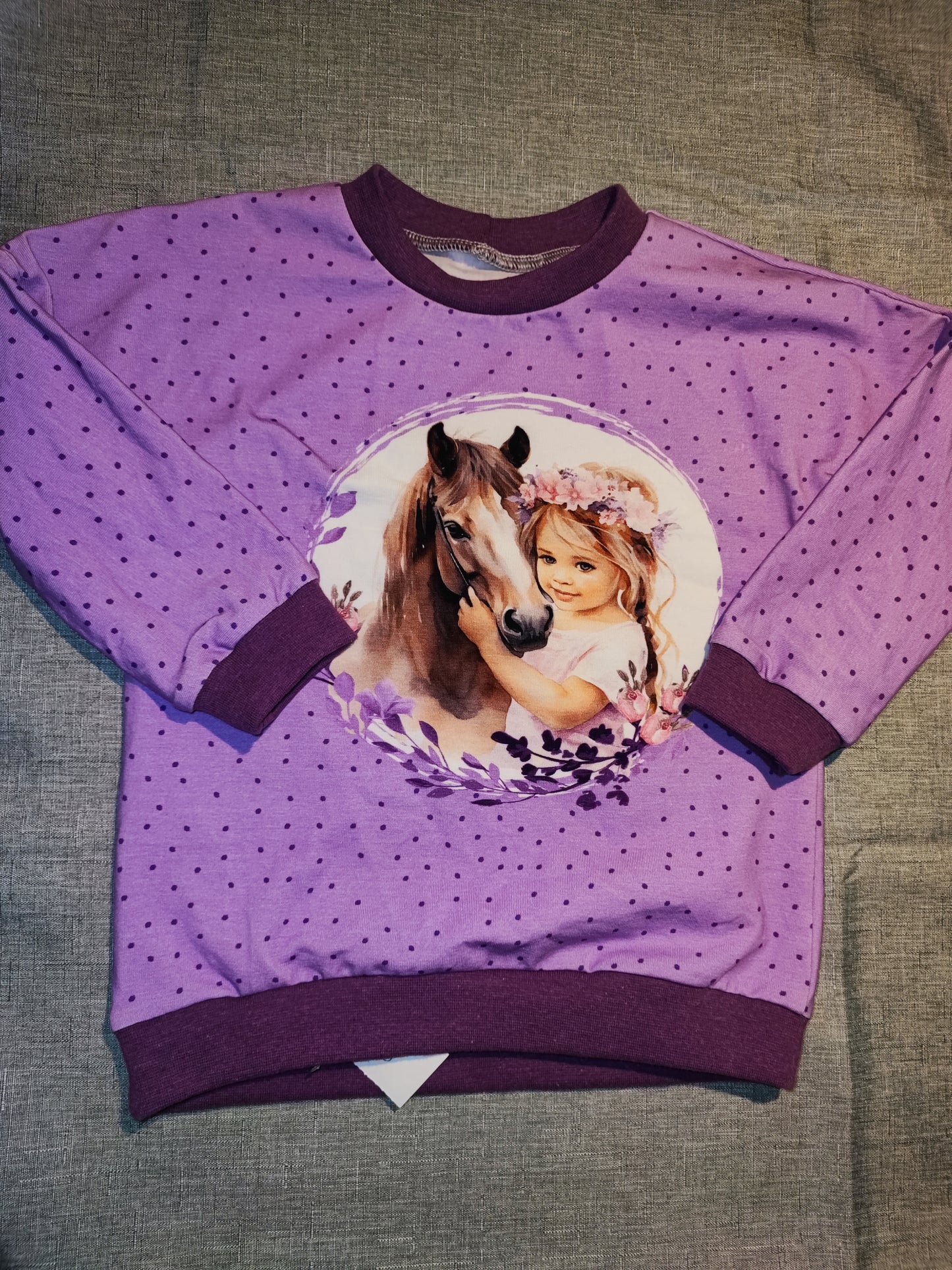 Pferdemädchen Pullover Gr. 92